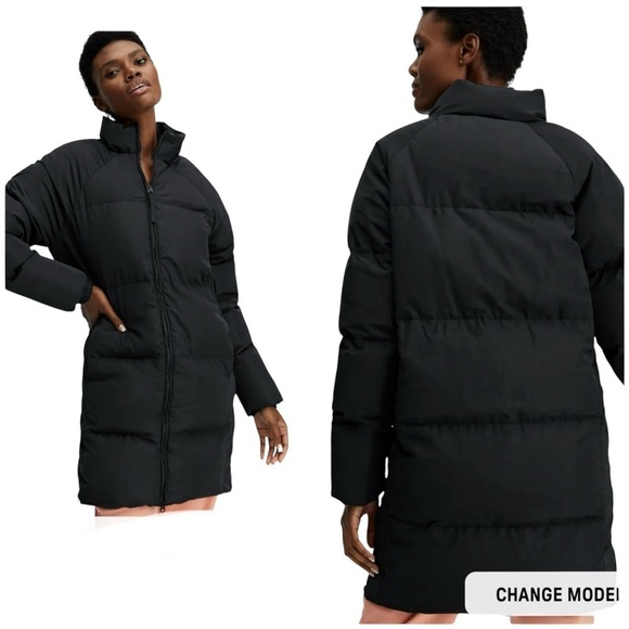 Fabletics Womens Storm Puffer Coat Full Zip Black Size XS - Picture 1 of 10